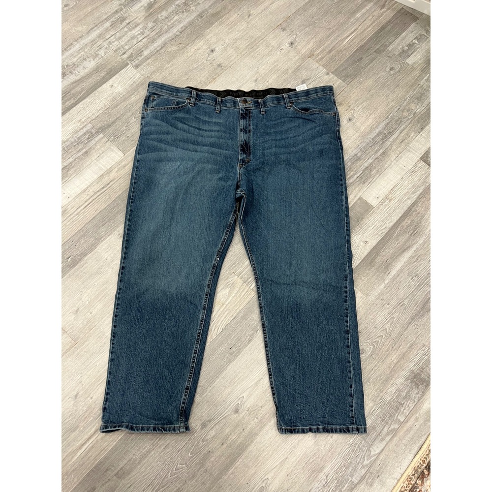 Wrangler Authentics Mens Comfort‎ Flex Waist Jeans Blue 52x30